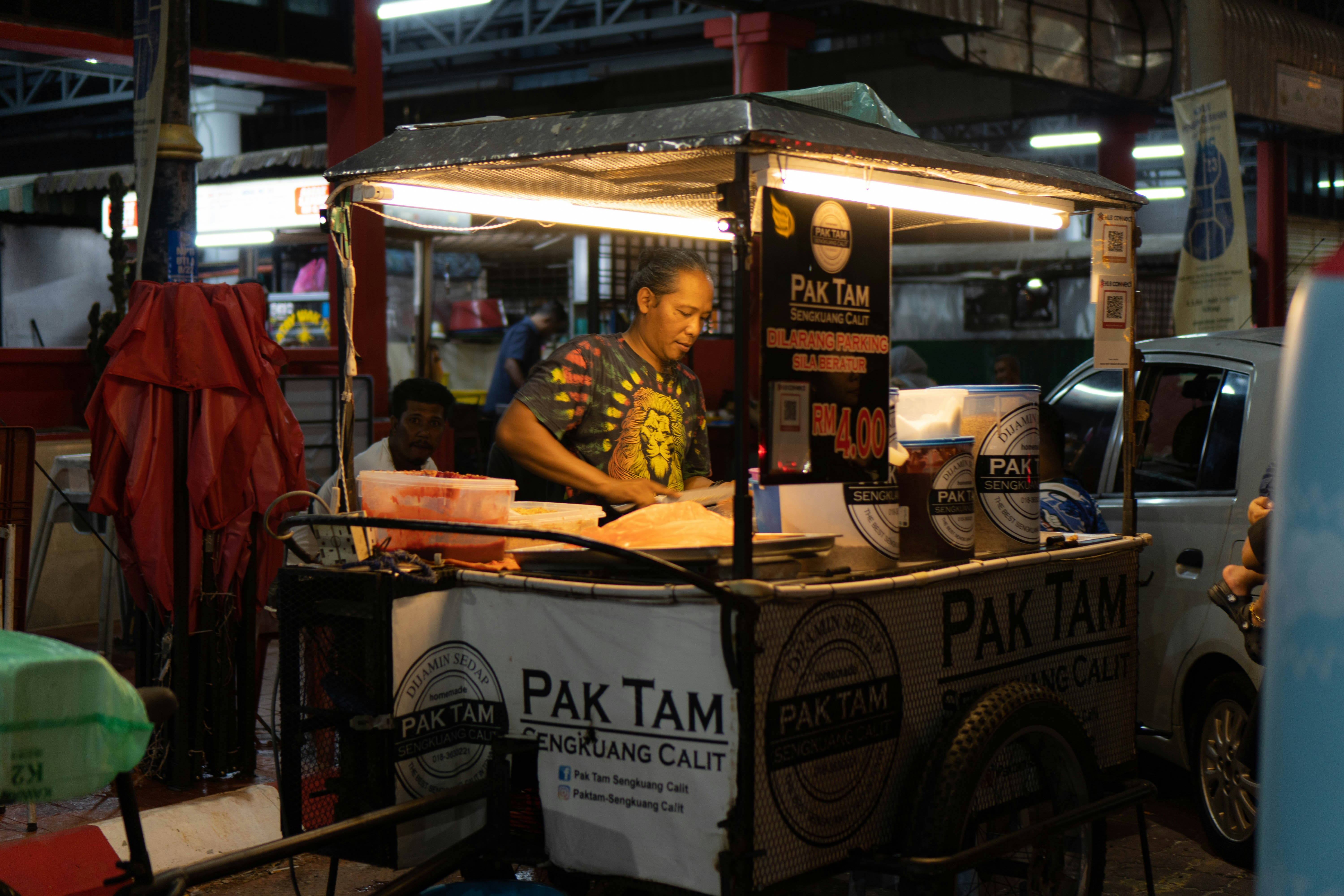 A spread of Malaysian dishes