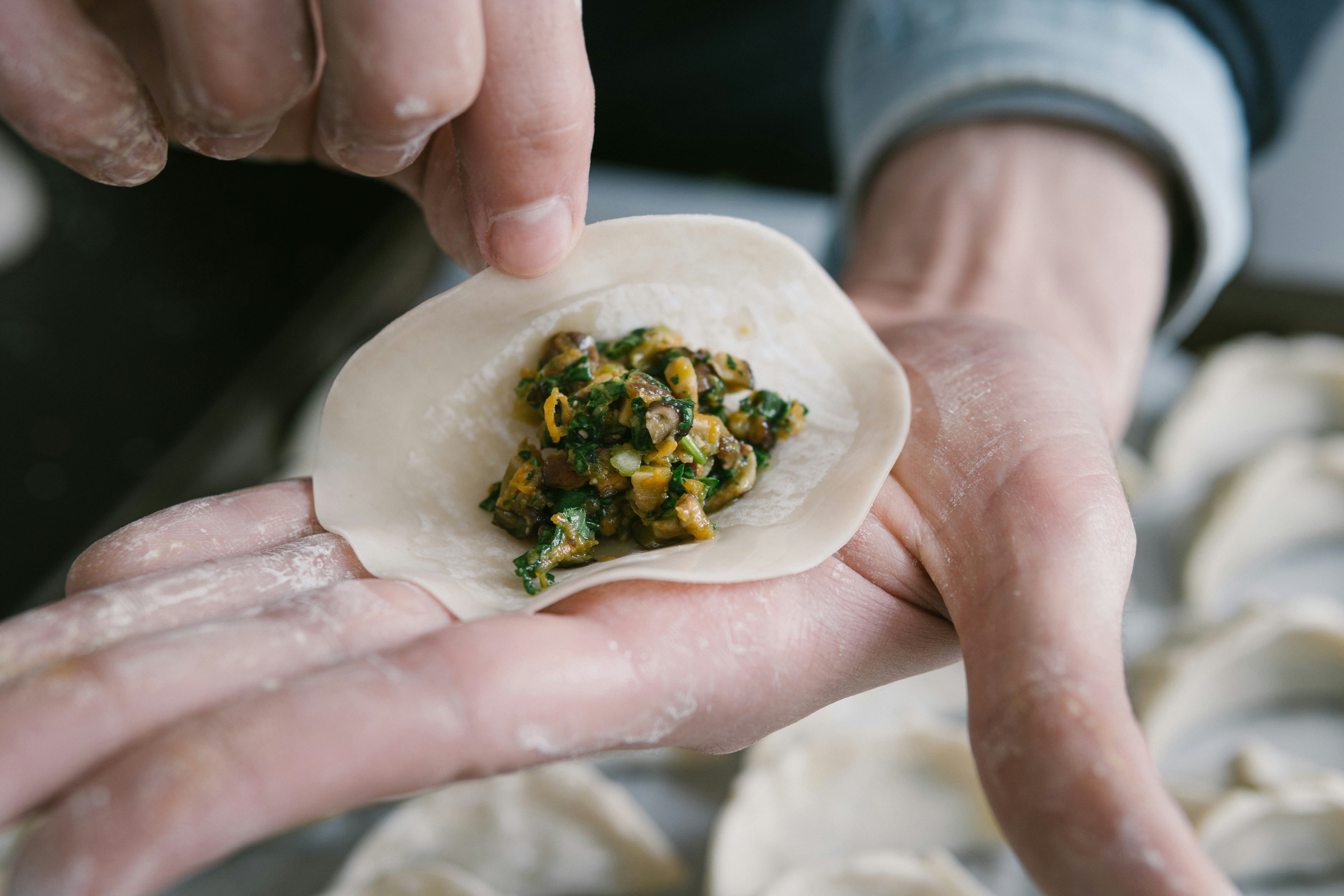 Steaming dim sum baskets